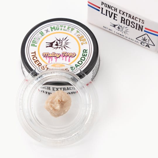 Punch Edibles & Extracts - Tiger Stripes Tier 4 Live Rosin Cold Cure Badder (1g) - 1