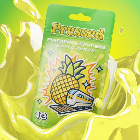 Pressed by Prismatic - Pineapple Express All-in-One Disposable Vape 1g - 1