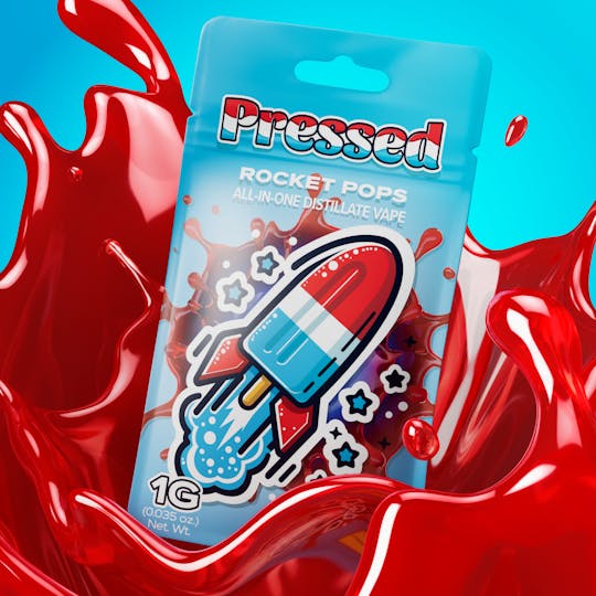 Pressed by Prismatic - Rocket Pops All-in-One Disposable Vape 1g - 1
