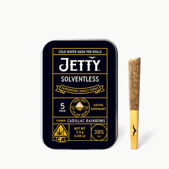 Jetty Extracts - Cadillac Rainbows Cold Water Hash Infused Pre-Roll 5 Pack (2.5g) - 1