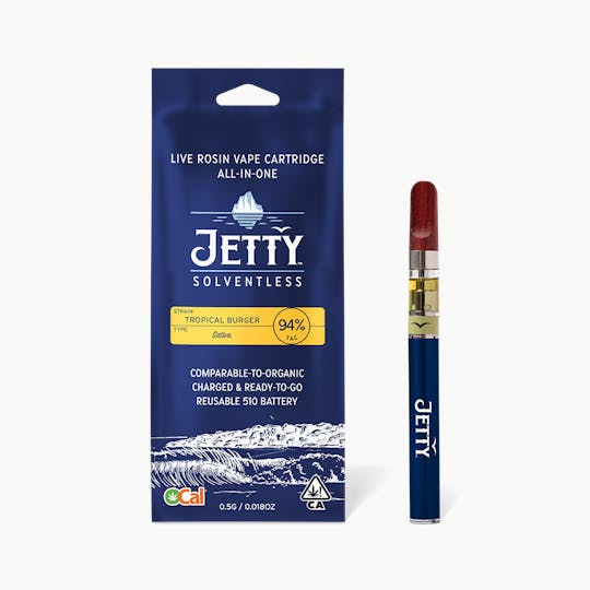 Jetty Extracts - Tropical Burger OCal Solventless All-in-One Vape Pen .5g - 1