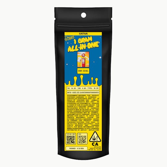 Drippz - Drippz - Sour Diesel - 1g ALL-IN-ONE - 1