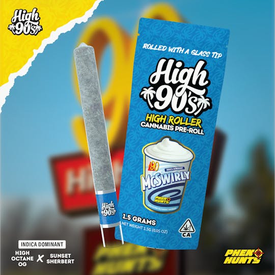 HIGH 90s - High 90s : McSwirly 1.5g High Roller Pre-Roll - 1
