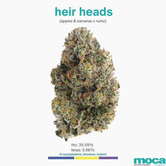 MOCA Humboldt - MOCA Flowers - 1/8th Mylar Bag - Heir Heads - 1