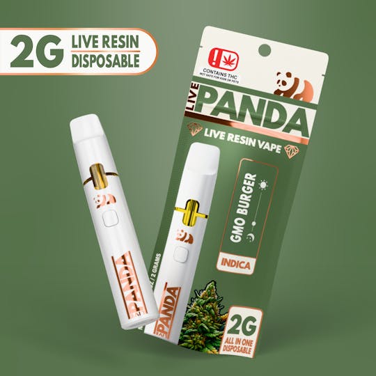 Loud Panda - Live Panda - GMO Burger - 2G Live Resin Vape - 1