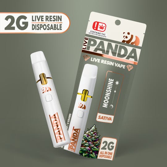 Loud Panda - Live Panda - Moonshine - 2G Live Resin Vape - 1