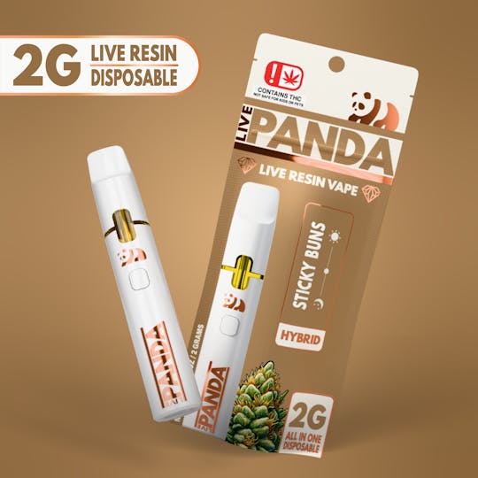 Loud Panda - Live Panda - Sticky Buns - 2G Live Resin Vape - 1