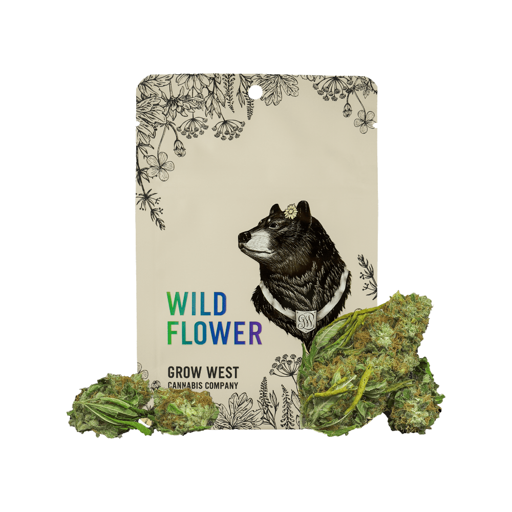 Grow West Cannabis Company - Member Berry | Wildflower | Sun-Grown Untrimmed | 7g - 1