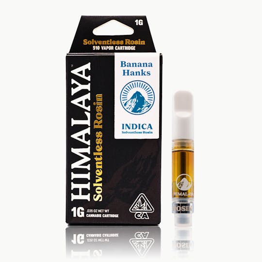 HIMALAYA - Banana Hanks (Solventless Rosin) Cartridge - 1G - 1