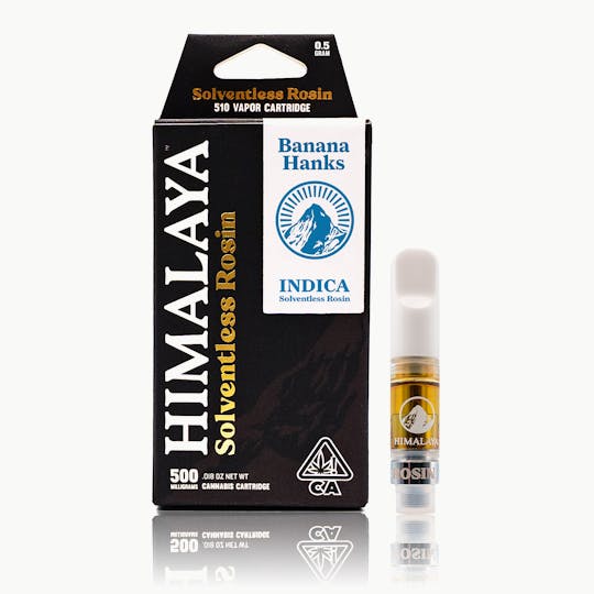 HIMALAYA - Banana Hanks (Solventless Rosin) Cartridge - .5G - 1