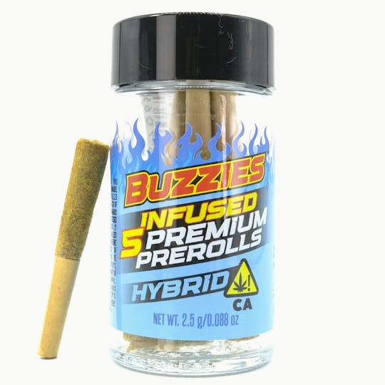 Buzzies - HAPPY HOLIDAZE Hybrid 2.5g 5 Pack Infused Pre-Rolls - Buzzies - 1