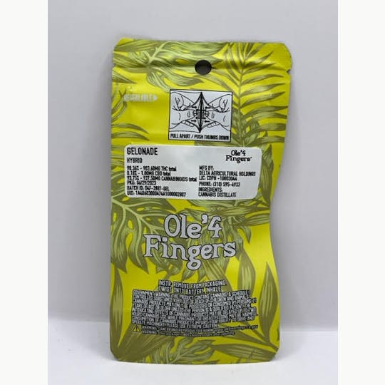 Ole'4 Fingers - Gelonade 1g Distillate Cart - Ole' 4 Fingers - 1