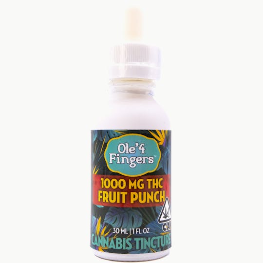 Ole'4 Fingers - MARCH MADNESS Fruit Punch 1000mg Tincture - Ole' 4 Fingers - 1