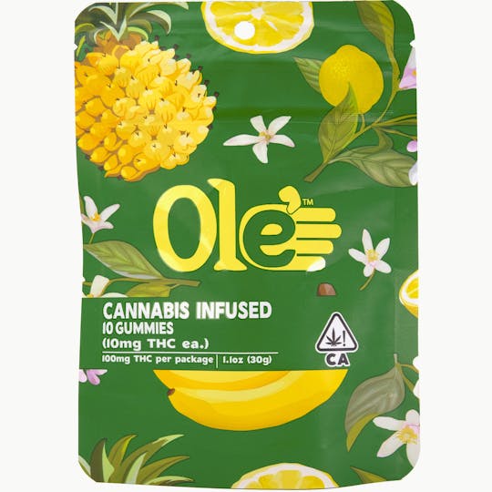Ole'4 Fingers - MARCH MADNESS Tropical Punch 100mg 10 Pack Gummies - Ole' 4 Fingers - 1