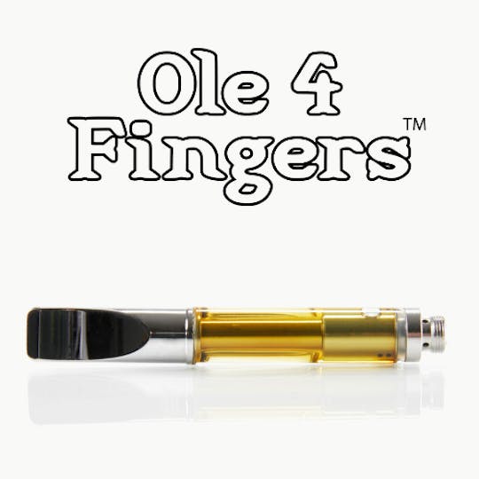 Ole'4 Fingers - Strawberry Banana .5g Distillate Cart - Ole' 4 Fingers - 1