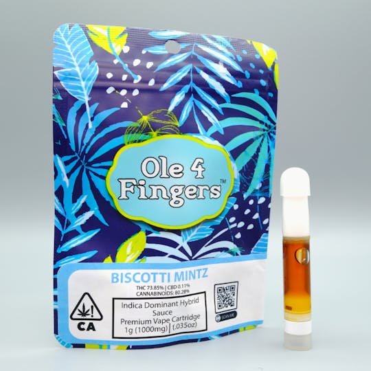 Ole'4 Fingers - Biscotti Mintz 1g Sauce Cart - Ole' 4 Fingers - 1