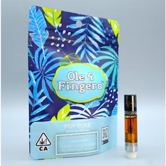 Ole'4 Fingers - Pop Roxx 1g Cured Resin Cart - Ole' 4 Fingers - 1