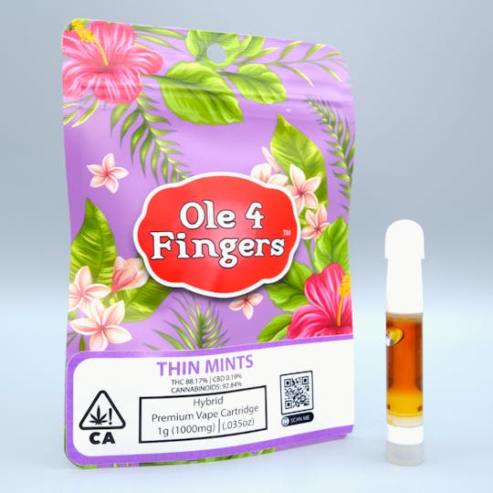Ole'4 Fingers - Thin Mints 1g Cart - Ole' 4 Fingers - 1