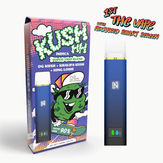 New Normal - Kushhh 1g Indica- OG Kush x Khalifa Kush x King Louie Smart Screen Dispo - 1