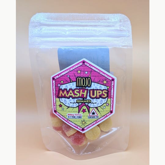 Mojo Medibles - MOJO Mash Ups 1:1 Low Dose Gummies- STRAWBERRY LEMONADE - 1