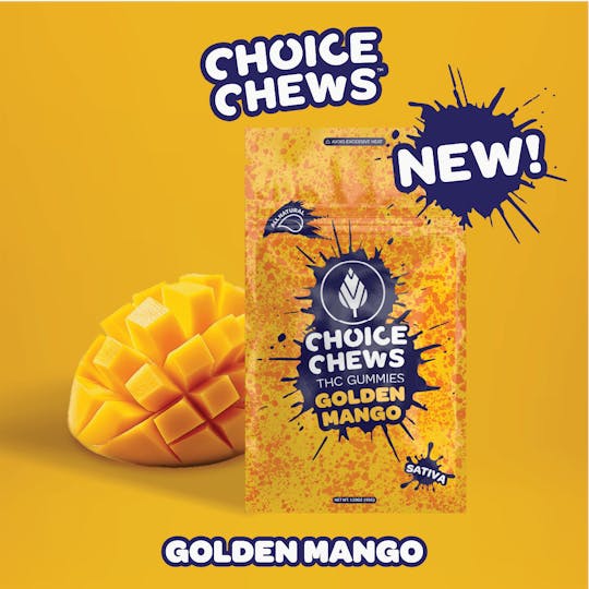Choice Chews - Choice Chews - Golden Mango (Sativa) - 100mg - 1
