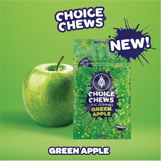 Choice Chews - Choice Chews - Green Apple (Indica) - 100mg - 1