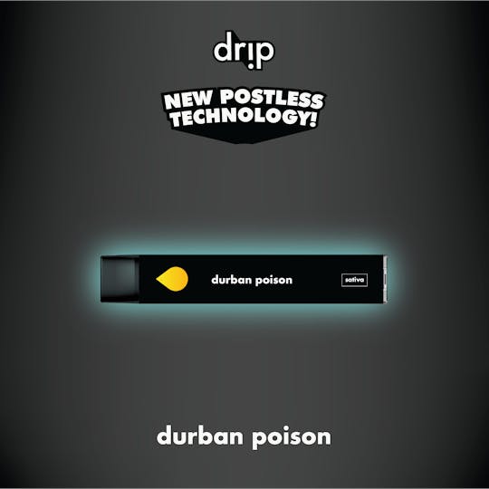 Drip Vapes - Drip 1G All-In-One - Durban Poison (Sativa) - 1