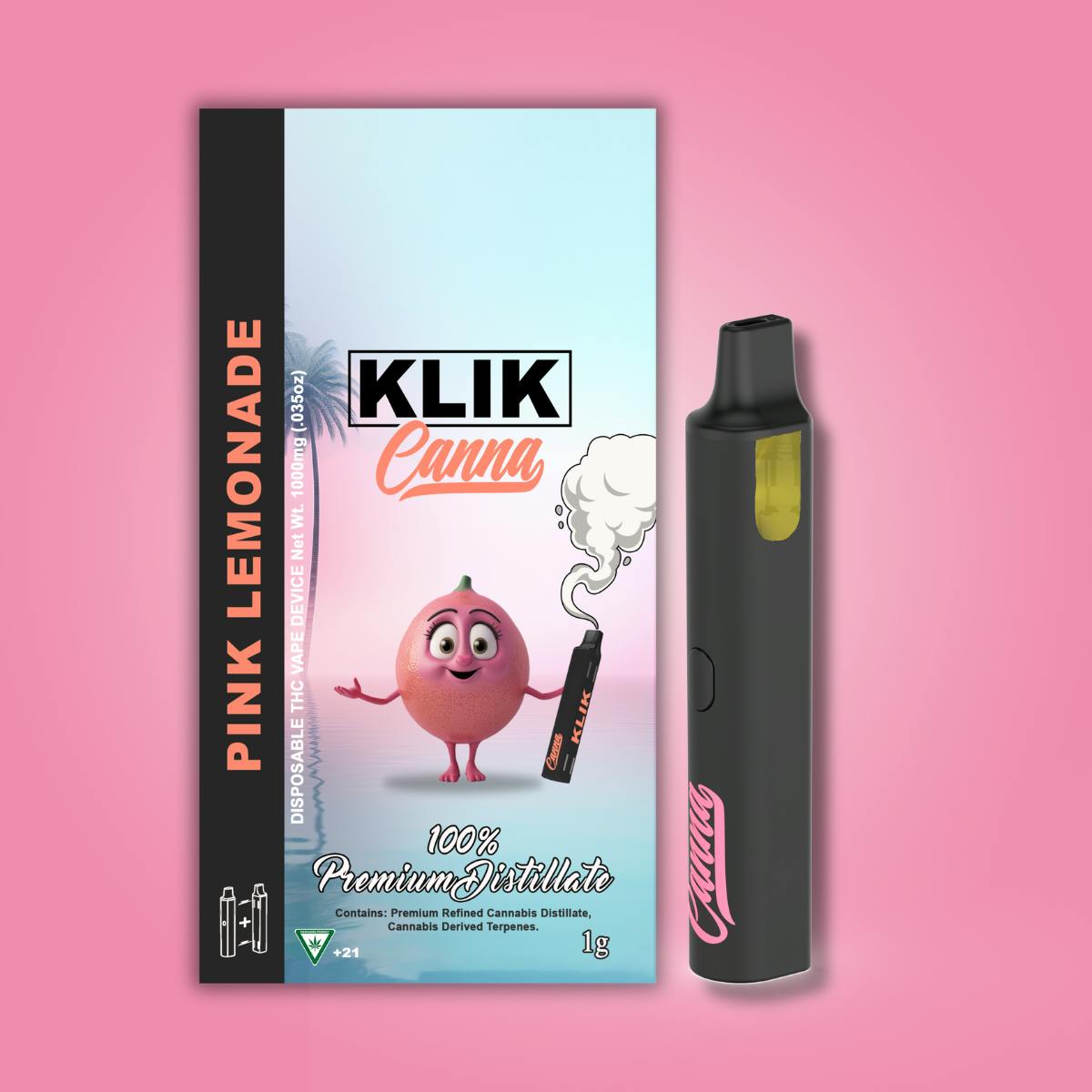 KLIK - Klik 1g Disposable - Pink Lemonade - 1