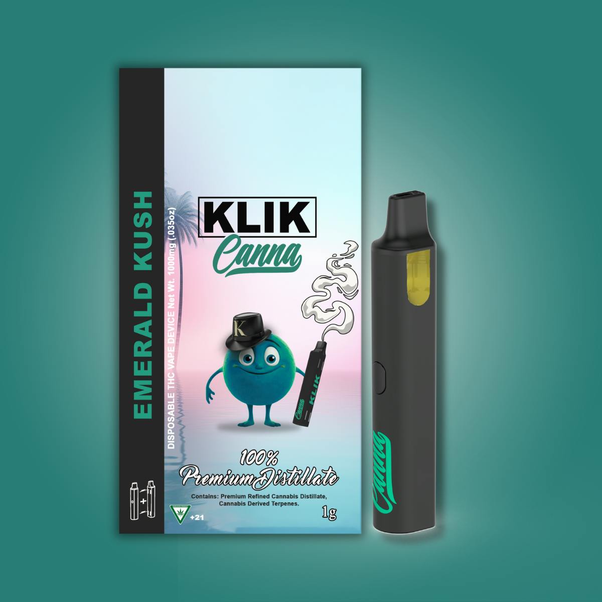 KLIK - Klik 1g Disposable - Emerald Kush - 1