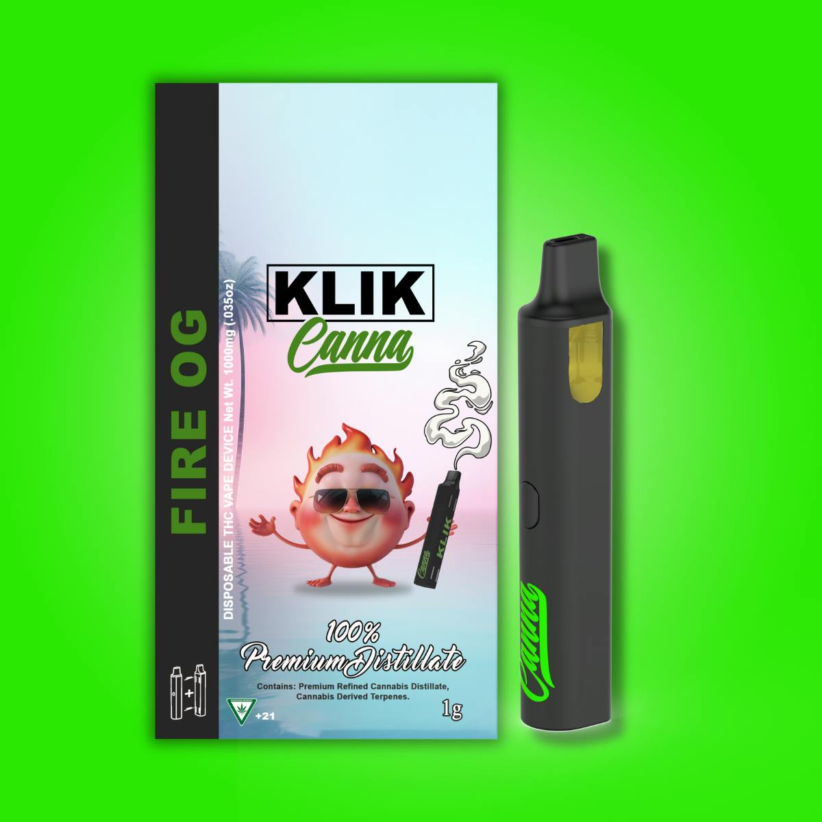 KLIK - Klik 1g Dispoasble - Fire OG - 1