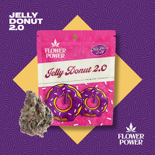 Flower Power Cannabis - Jelly Donut 2.0 3.5g Pre Pack - 1