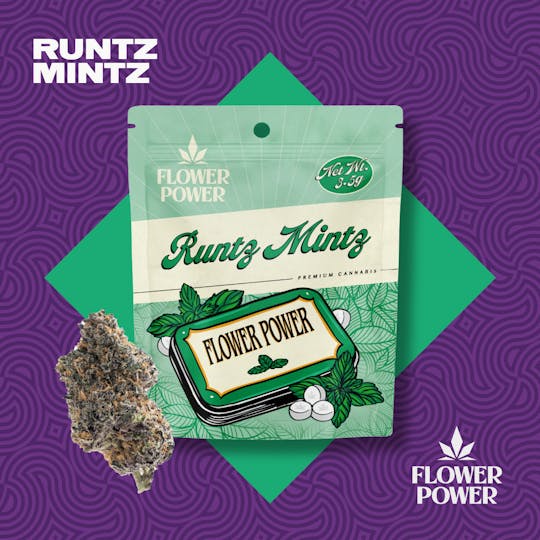 Flower Power Cannabis - Runtz Mintz 3.5G Pre Pack - 1