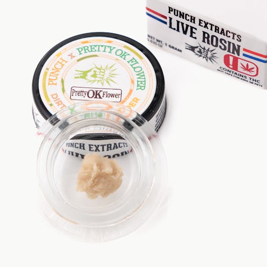 Punch Edibles & Extracts - Dirty Citrus Tier 3 Live Rosin Cold Cure Badder (1g) - 1