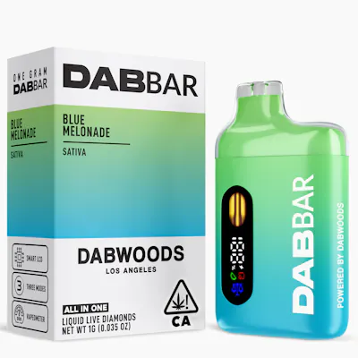 VAPE - DABBAR 2.0 LIQUID DIAMONDS BLUE MELONADE 1G - On Deck Delivery