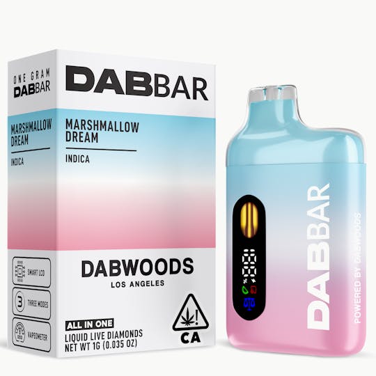Dabwoods - VAPE - DABBAR 2.0 LIQUID DIAMONDS MARSHMALLOW DREAM 1G - 1