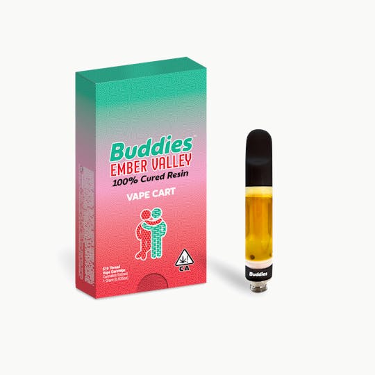 Buddies Brand - Buddies x Ember Valley Cured Resin Grape Cream Cake 1g Vape Cart (H) - 1