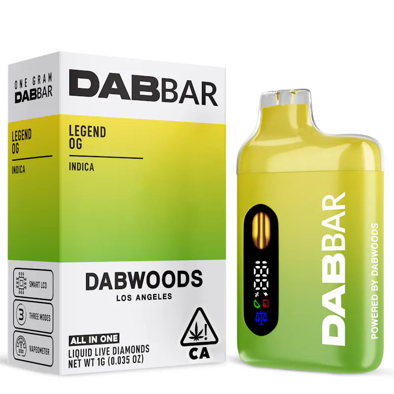 Dabwoods Legend OG Dab Bar 2.0 Liquid Diamonds 1g