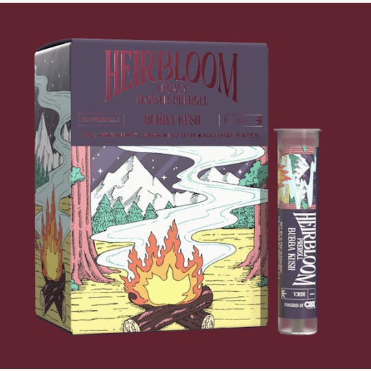 Heirbloom Legacy Flower - Bubba Kush Pre Roll 0.75g - 1