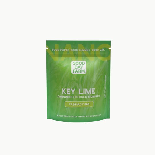 GOOD DAY FARM - GDF: Fast-Acting Gummies | Key Lime | 100mg | 10pk - 1