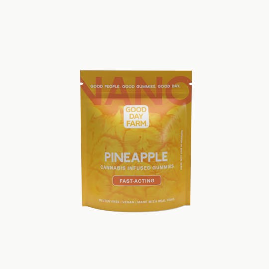 GOOD DAY FARM - GDF: Fast-Acting Gummies | Pineapple | 100mg | 10pk - 1
