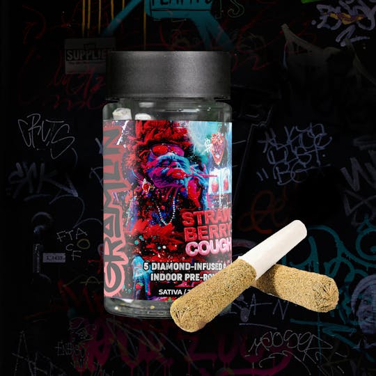 Gramlin - Strawberry Cough 2.5g Infused Pre-roll 5-pk - 1