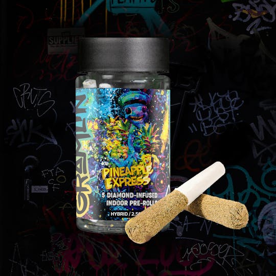 Gramlin - Pineapple Express 2.5g Infused Pre-roll 5-pk - 1