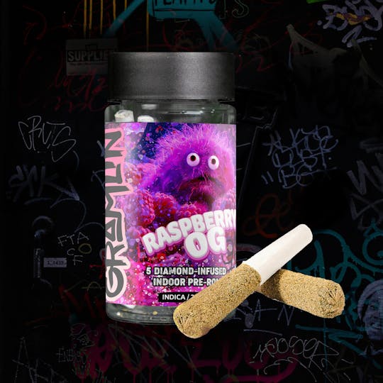 Gramlin - Raspberry OG 2.5g Infused Pre-roll 5-pk - 1