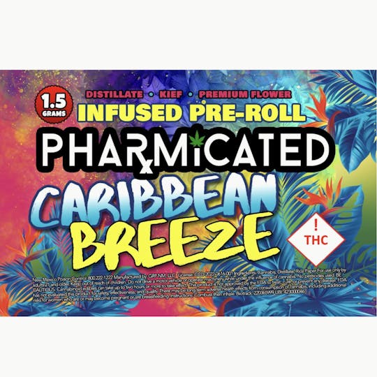 Pharmicated - INFUSED - PhD 1.5g Pre-Roll - Caribbean Breeze (I) - 1