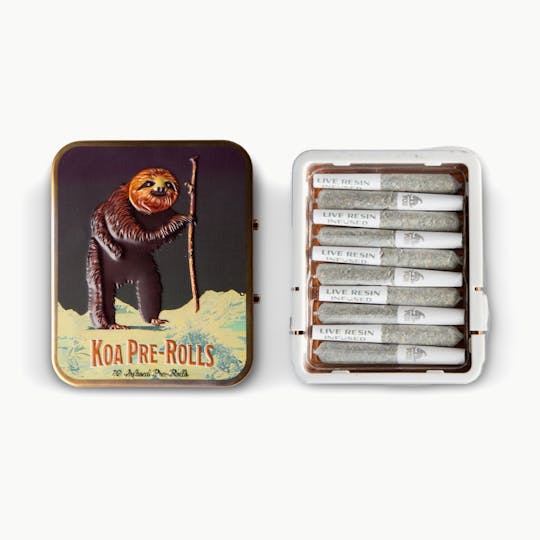 dompen™ & Koa - Koa Live-Resin Infused Pre-Rolls (10pk) - Tuscan Gelato x Grape Pie - 1