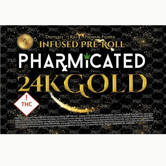 Pharmicated - INFUSED - PhD 1.5g Pre-Roll - 24K Gold (I) - 1