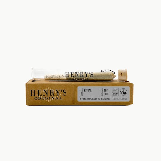 Henry's Original - 1g Single Pre-Roll - Ritual 10:1 CBD - 1