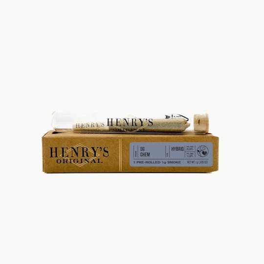 Henry's Original - 1g Single Pre-Roll- OG Chem - 1