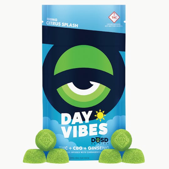 DŌSD Edibles - DAY VIBES - Citrus Splash CBG + Ginseng - 100mg - 1