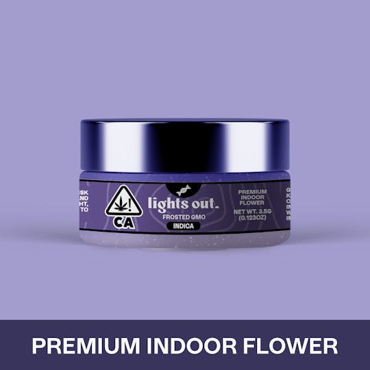 Lights Out - Frosted GMO (Indica) Flower 3.5g - 1